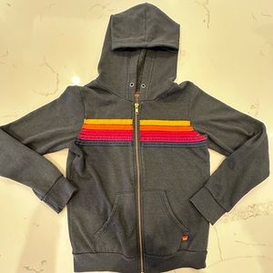Aviator Nation Kids 5 Stripe Hoodie size 12
